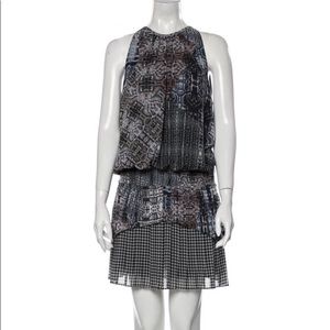 🖤 Ramy Brook Multi-Print Knee-Length Dress